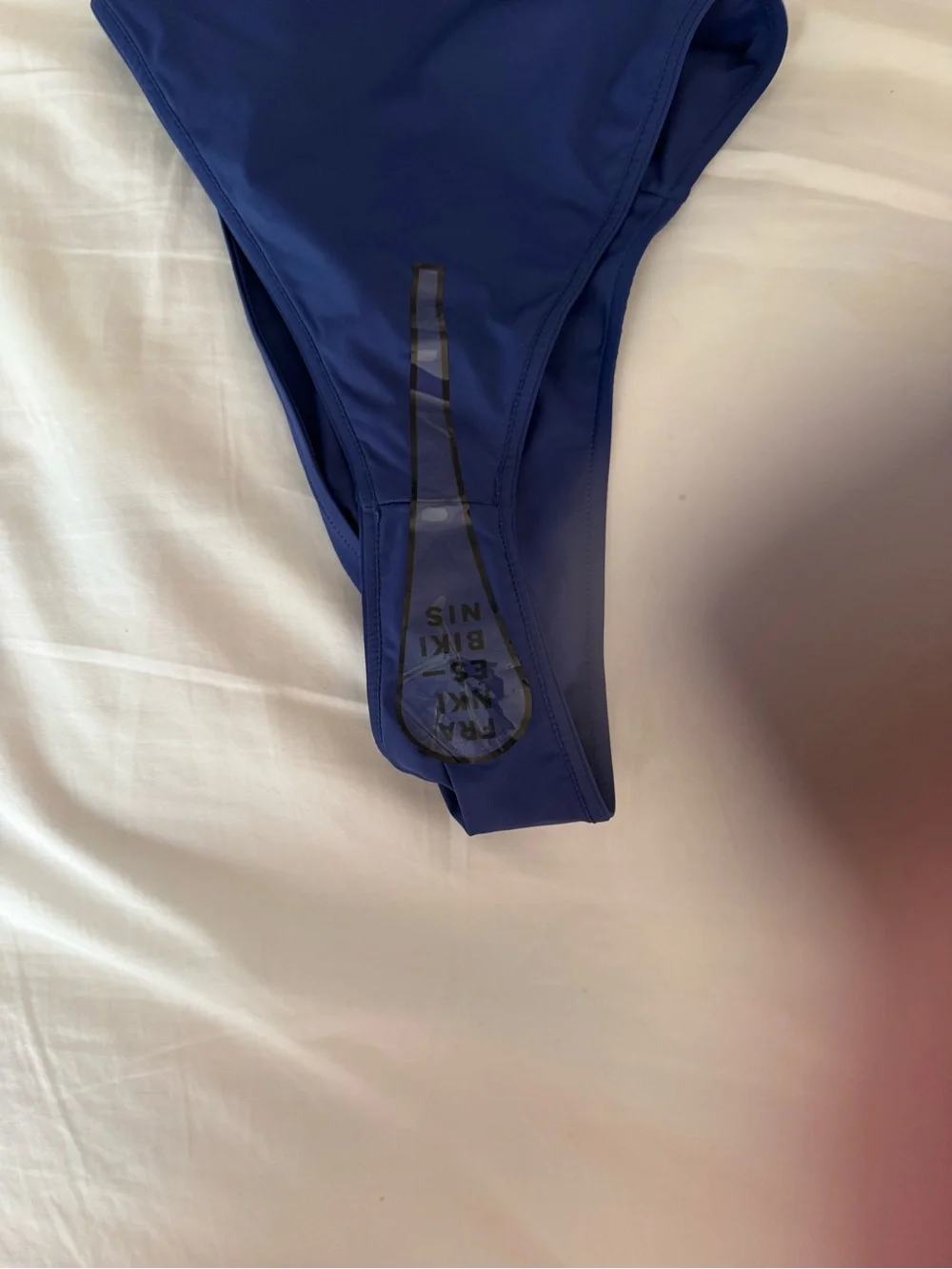 Frankie's Bikinis Navy Bikini Bottom - Solid Blue
